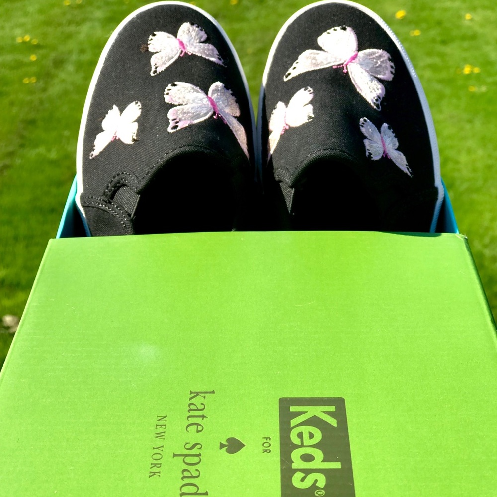 DBL Deck Kate Spade Butterfly Keds!
